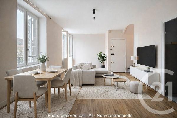 Appartement F3 à vendre  3 pièces - 57,49 m2 CEBAZAT - 63