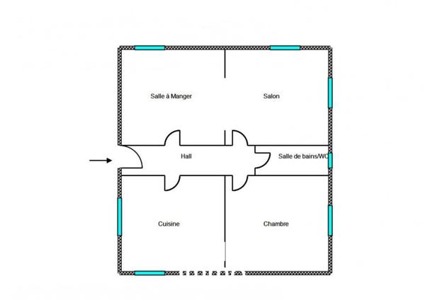 Vente maison Grasse, 101m² 4 pièces 299 600€ avec terrasse