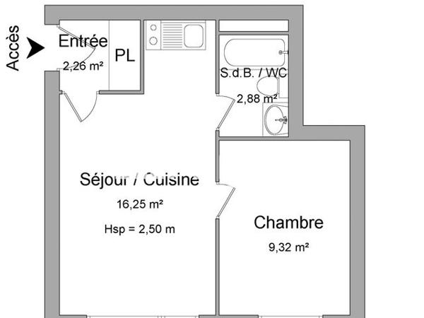 Location Appartement 2 pièces 30.7 m² - 29 RUE FRANCOIS CHENIEUX Limoges 87000