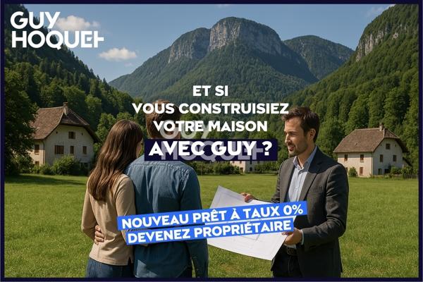 Terrain constructible plat viabilisé de 500 m² éligible au prêt à taux zéro (PTZ) LOT 5