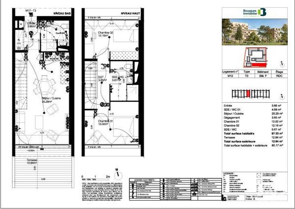 Maison (neuf) à vendre 3 pièces 67 m² Bordeaux