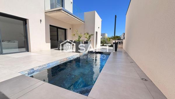 SERIGNAN,VILLA  ARCHITECTE T4,PISCINE,JACUZZI,GARAGE ET PLACES DE PARKING