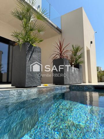 SERIGNAN,VILLA  ARCHITECTE T4,PISCINE,JACUZZI,GARAGE ET PLACES DE PARKING