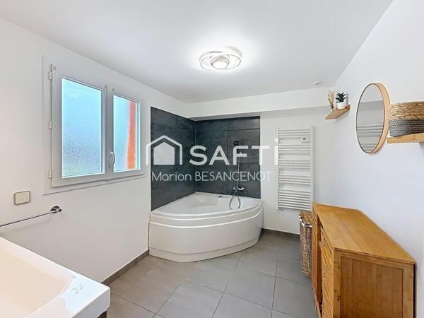 Maison T4 traversante 110m² avec jardin