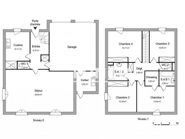 Location Maison 5 pièces 127.87 m² - 12 RESIDENCE DES SAULES Baud 56150