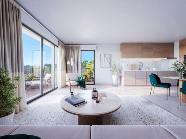 Antibes, 2 pièces Dernier Etage avec Terrasse