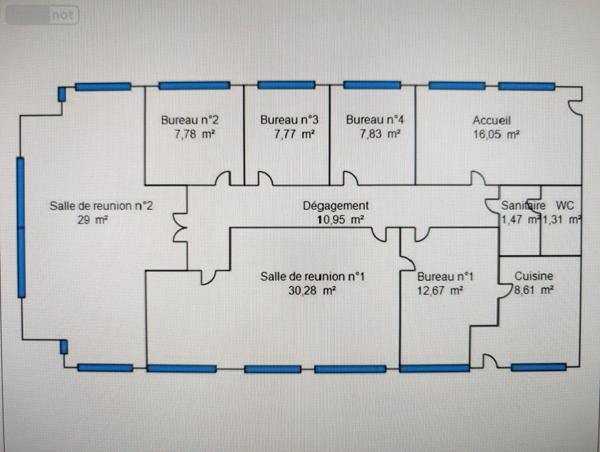 Bureaux à vendre à La Baule-Escoublac en Loire-Atlantique (44500), ref : 44128-1101