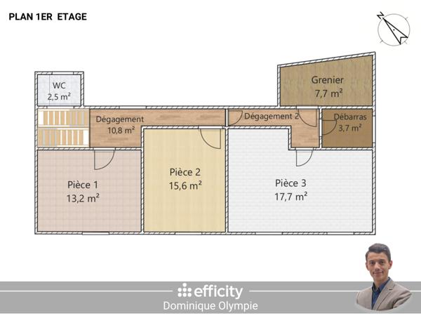 Immeuble 13 pièces - 220 m²