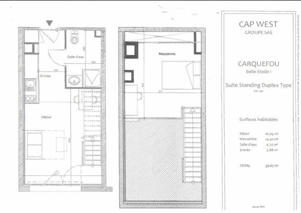 INVESTISSEMENT LOCATIF – Carquefou – Résidence Affaires Cap West Belle Etoile 2 – 6.74 % de rentabilité