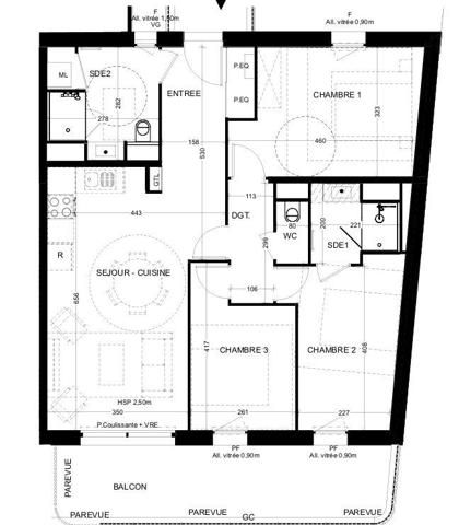 Appartement à vendre 4 pièces 80 m² La Rochelle