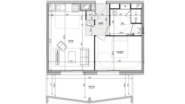 Appartement à vendre 2 pièces 45 m² Lyon 7