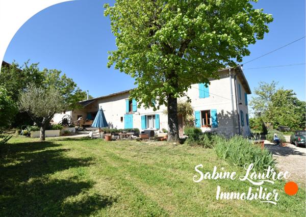 Gaillac (81600) Authentique ferme viticole rénovée – Charme, volumes + deux logements indépendants