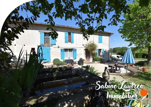 Gaillac (81600) Authentique ferme viticole rénovée – Charme, volumes + deux logements indépendants