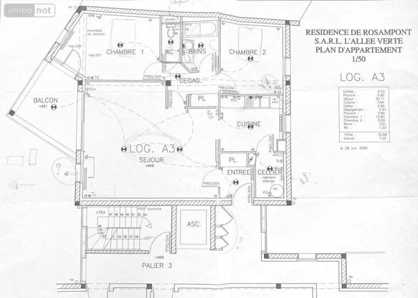 Appartement à vendre à Lannion dans les Côtes-d'Armor (22300), ref : 22086-1363
