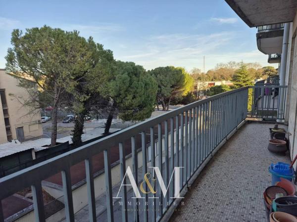 Appartement T5 de 97 m²+ balcons+ garage + cave