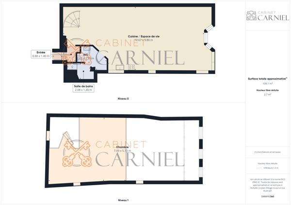 Loft de charme en pierre – 100 m² – Casteljaloux Détails des diagnostics énergétiques