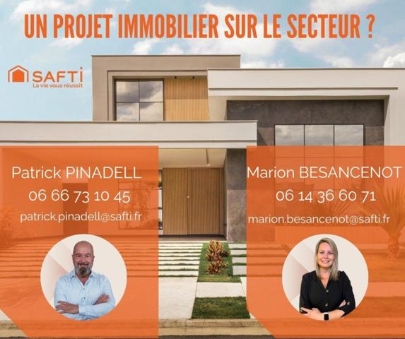 Maison T4 en 3 faces, 3 chambres, garage, piscine et jardin.