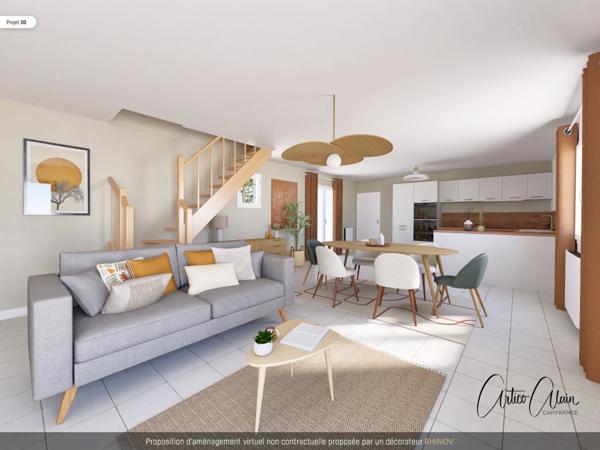 Maison à vendre 3 pièces avec extérieur et garage