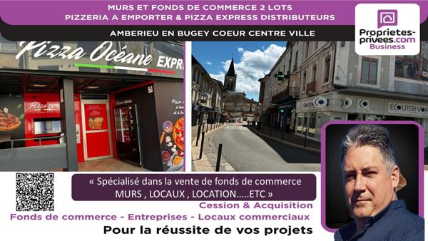 MURS ET FONDS DE COMMERCE - Pizzeria à emporter authentique à fort débit