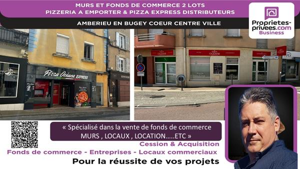 MURS ET FONDS DE COMMERCE - Pizzeria à emporter authentique à fort débit
