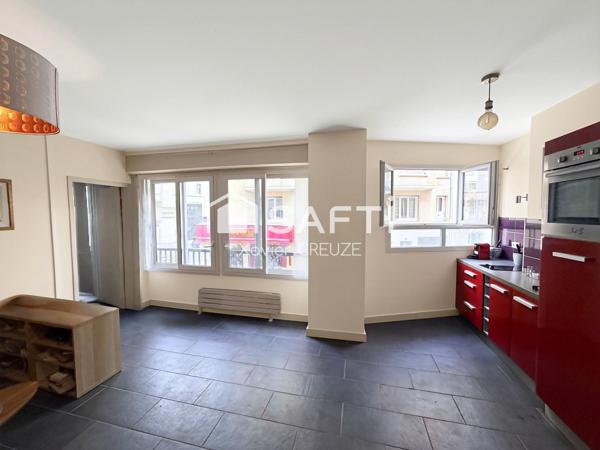 2 pièces de 44 m² quartier recherché, proche métro
