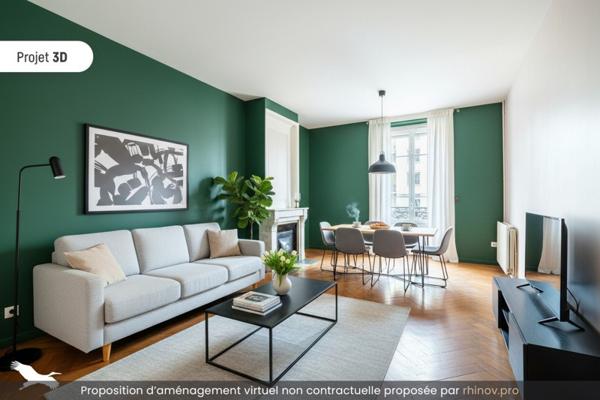 Appartement à vendre |                                       Villeurbanne |                                        2 pièces  |  47 m²