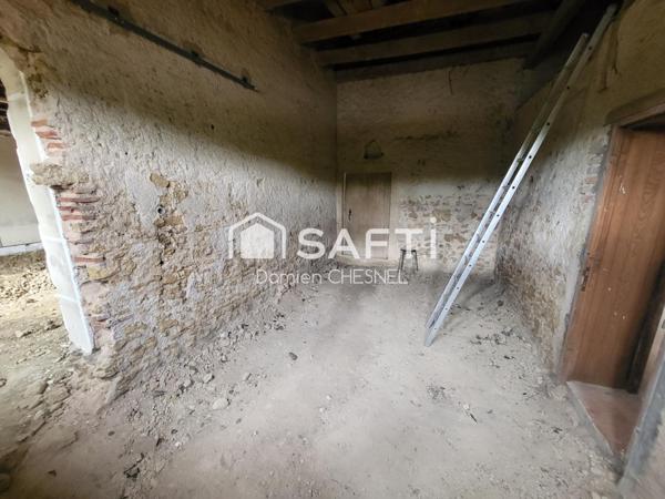 Maison avec terrain et fort potentiel à rénover