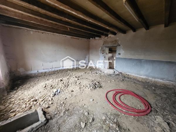 Maison avec terrain et fort potentiel à rénover