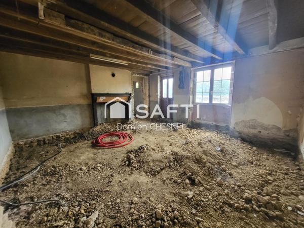 Maison avec terrain et fort potentiel à rénover