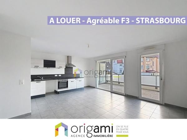 STRASBOURG - Agréable F3 avec double extérieur