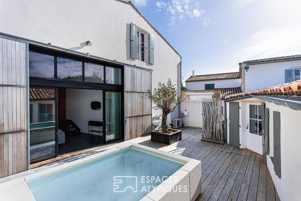 Ancien chai viticole réhabilité en loft