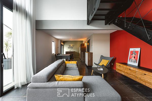 Ancien chai viticole réhabilité en loft