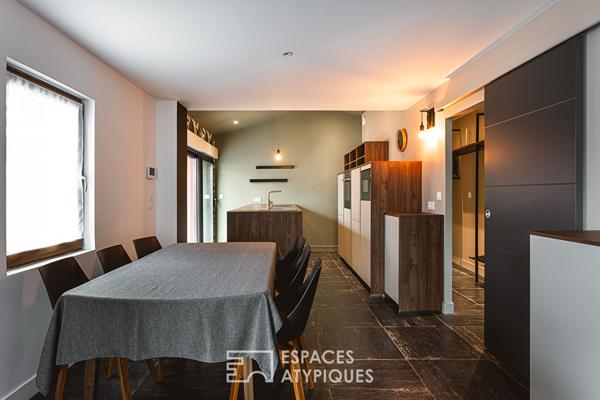 Ancien chai viticole réhabilité en loft