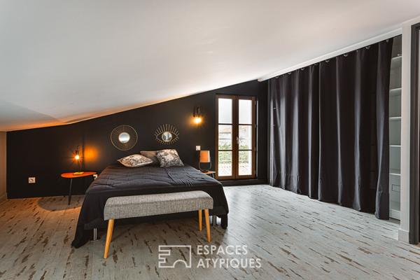 Ancien chai viticole réhabilité en loft