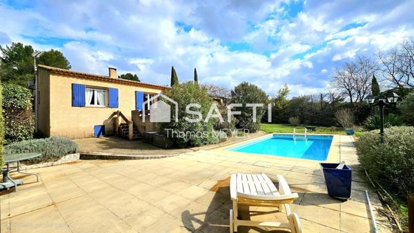 Villa T4 piscine, 2290m² clos, calme