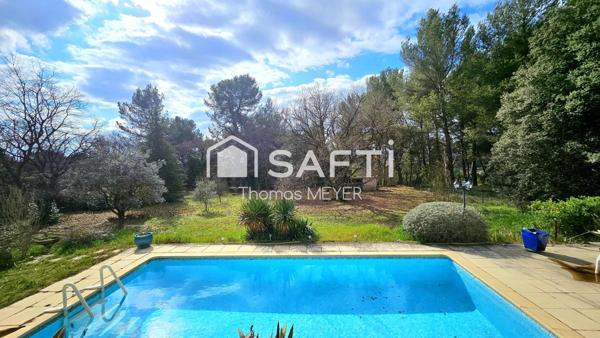 Villa T4 piscine, 2290m² clos, calme
