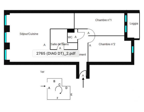 Appartement à vendre 4 pièces 74,01 m² Paris 3