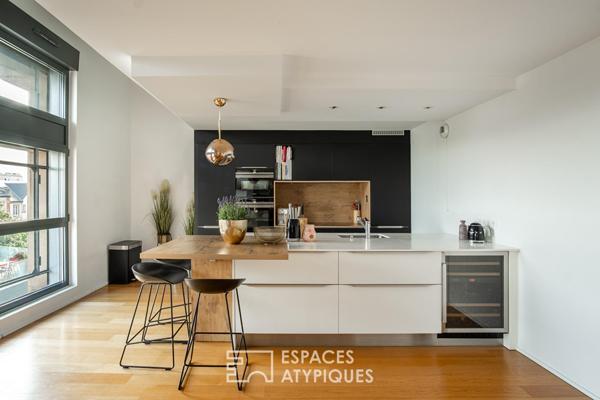 Duplex d’architecte contemporain quartier Orangerie
