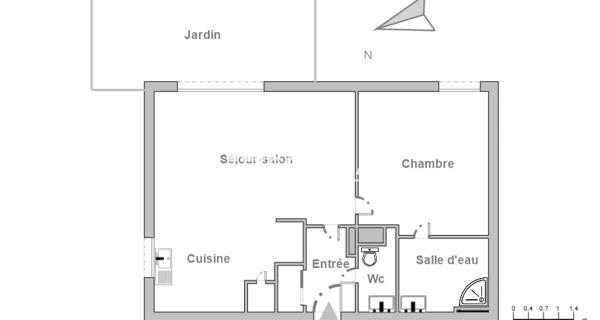 Location Appartement 2 pièces 39.72 m² - Cormeilles-en-parisis 95240