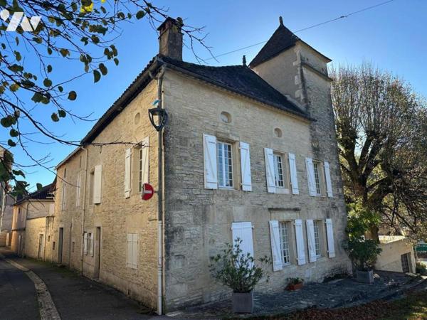 Maison centre-bourg de Catus avec grange, jardin et piscine