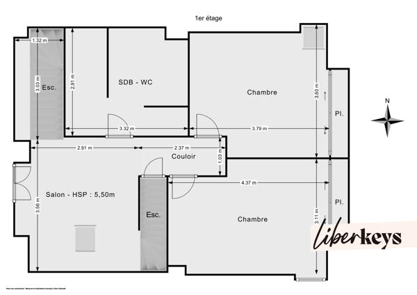 Maison en pierre T5 - 2 jardinets - 2 places de parking