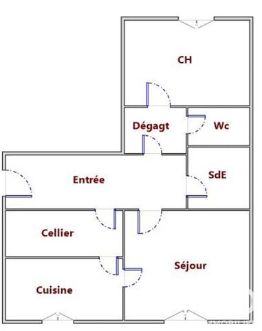 Appartement à vendre 2 pièces 48,93 m² Saint-Ouen-l'Aumône
