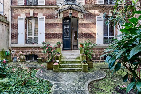 Maison bourgeoise avec jardin et atelier à s’approprier au coeur des Épinettes