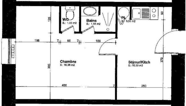 Appartement 1 pièce - 44000 Nantes