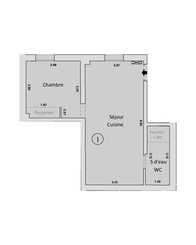 Appartement à vendre 2 pièces 32 m² Roissy-en-Brie