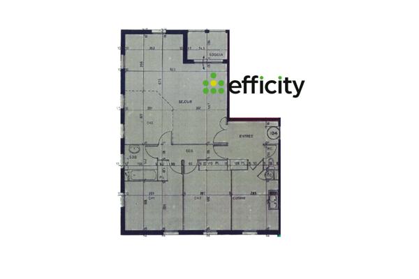 Appartement 4 pièces - 90 m² Exclusivité efficity