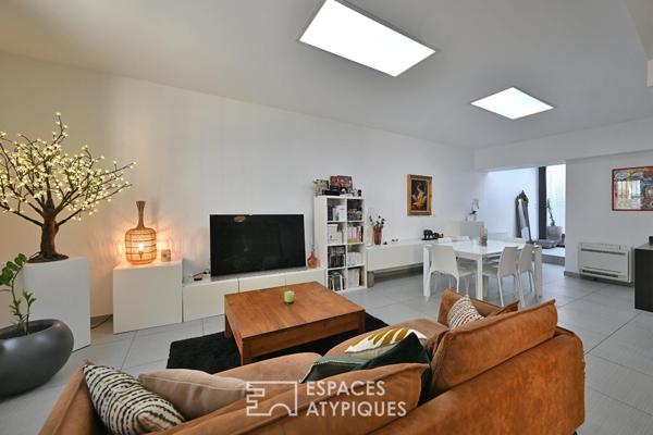 Maison de ville rénovée avec patio