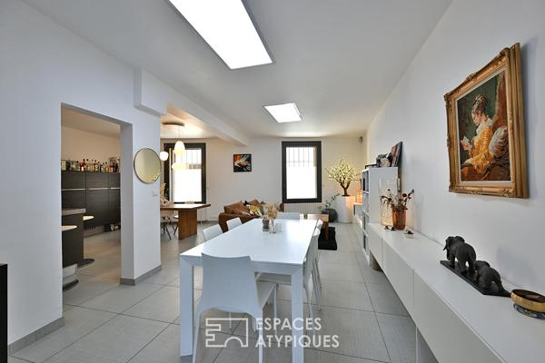 Maison de ville rénovée avec patio