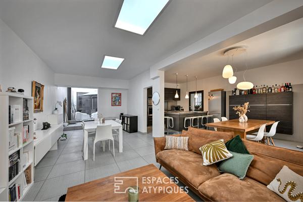 Maison de ville rénovée avec patio