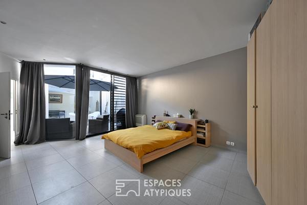 Maison de ville rénovée avec patio